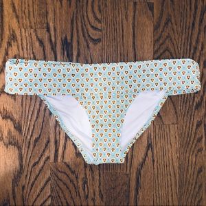 Victoria Secret blue pattern bikini bottom